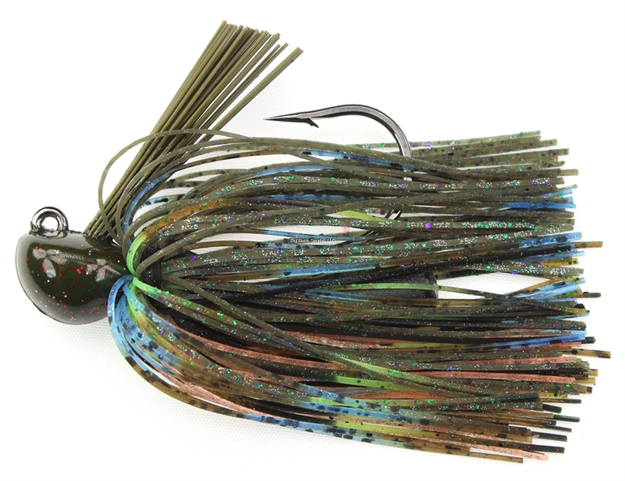 Picture of Stanley 1/2 Oz. Rattling Casting Jig, Perfect Blue Gill, Hand Tied