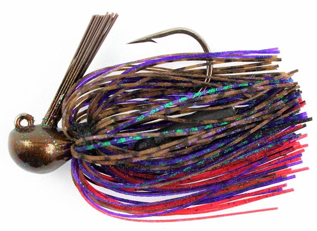 Picture of Stanley 1/2 Oz. Rattling Casting Jig, Plum Tasty, Hand Tied