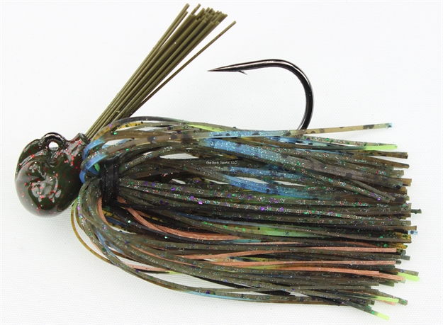 Picture of Stanley 1/2 Oz. Stanley's Stand-Up Football Jig, Perfect Blue Gill, Hand Tied