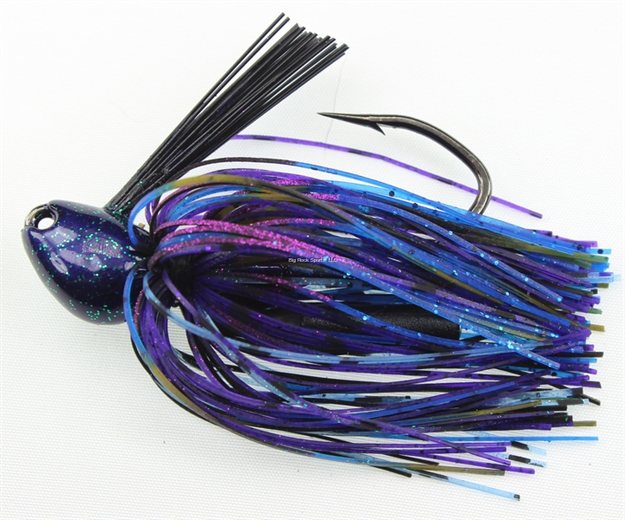 Picture of Stanley 3/4 Oz. Big Nasty Jig, Purple Neonz, Hand Tied