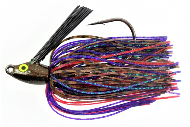 Picture of Stanley 3/8 Oz. Swim Max  Jig, Plum Tasty, Hand Tied