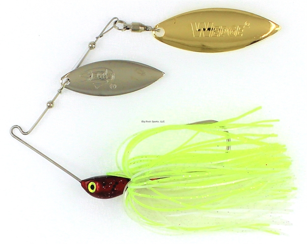 Picture of Stanley 3/8 Oz. Vibra Wedge Code Red Hand Tied, Chart/White, Dw-N/G