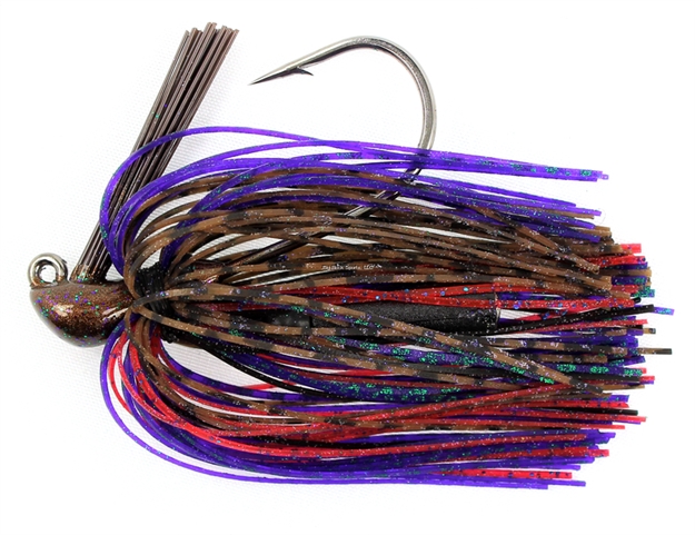 Picture of Stanley 5/16 Oz. Rattling Casting Jig, Plum Tasty, Hand Tied