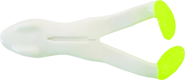 Picture of Stanley Baby Hot Feet Ribbit Frog Unrigged, 3 1/4", White/Chartreuse, Floating