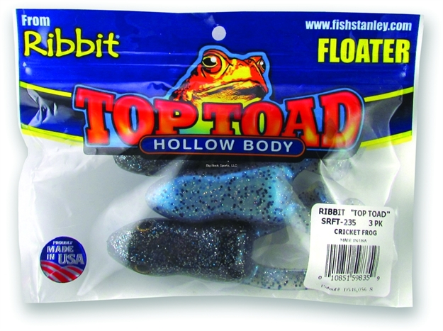Picture of Stanley Top Toad Hollow Body Frog Unrigged, 4", Cricket Frog Unrigged, Floating