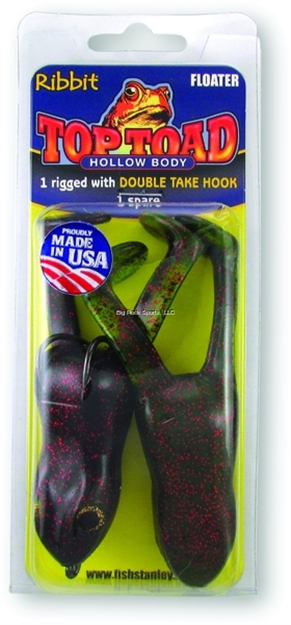 Picture of Stanley Top Toad Rigged Hollow Body Frog, 4", 1 3/4 Oz, 5/0 Hook, California 420, Floating, 1 Rig + 1 Spare