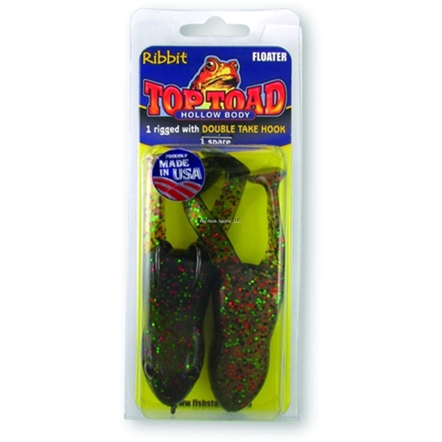 Picture of Stanley Top Toad Rigged Hollow Body Frog, 4", 1 3/4 Oz, 5/0 Hook, Cane Frog, Floating, 1 Rig + 1 Spare