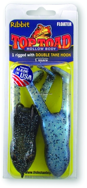 Picture of Stanley Top Toad Rigged Hollow Body Frog, 4", 1 3/4 Oz, 5/0 Hook, Cricket Frog, Floating, 1 Rig + 1 Spare