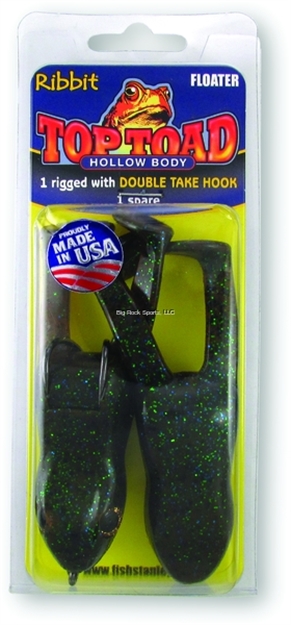 Picture of Stanley Top Toad Rigged Hollow Body Frog, 4", 1 3/4 Oz, 5/0 Hook, River Toad, Floating, 1 Rig + 1 Spare
