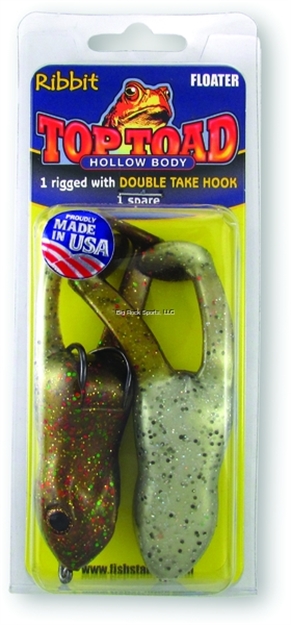 Picture of Stanley Top Toad Rigged Hollow Body Frog, 4", 1 3/4 Oz, 5/0 Hook, Wood Frog, Floating, 1 Rig + 1 Spare