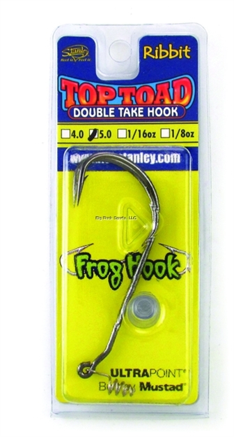 Picture of Stanley Unweighted Double Take Ribbit Hook, Size 5/0, 5 Per Pack