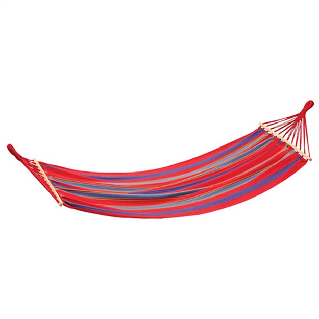 Picture of Stansport Bahamas Cotton Hammock-Single-Red-78In X 37In