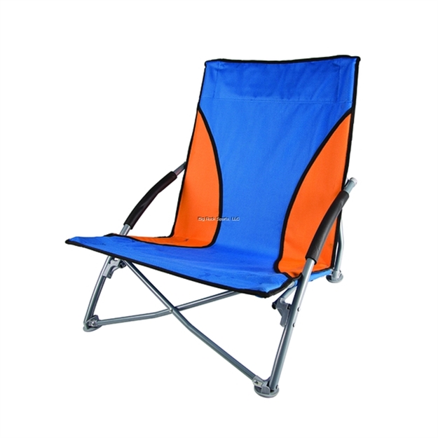 Picture of Stansport Low Profile Sand Chair - Blue/Orange