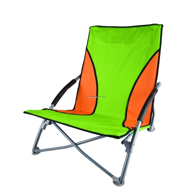 Picture of Stansport Low Profile Sand Chair - Green/Orange