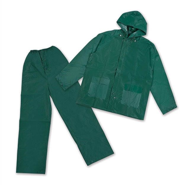 Picture of Stansport Mens Rain Suit With Hood - Green Small