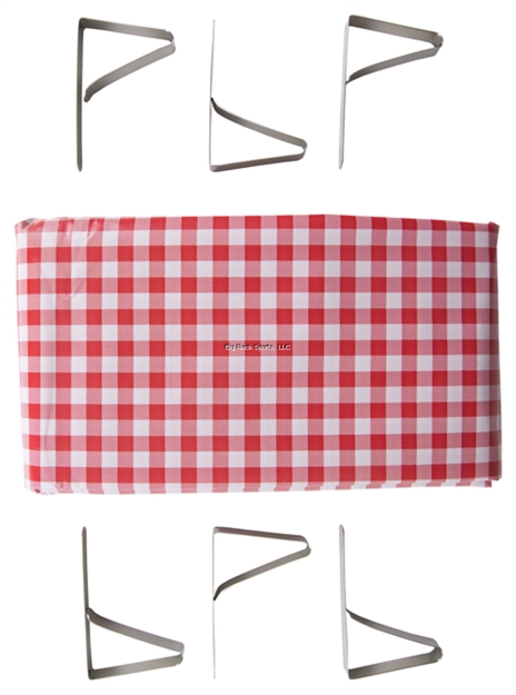 Picture of Stansport Picnic Table Cloth With Clamps, Combo Pack