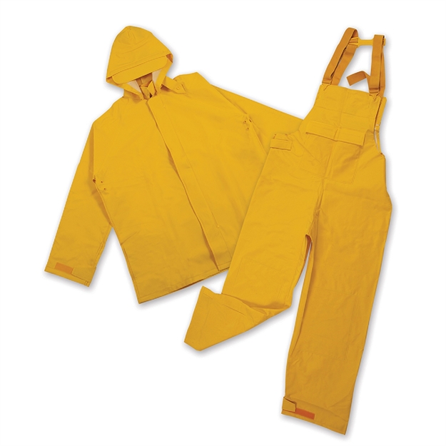 Picture of Stansport Pvc/Polyester Commercial Rain Suit-Yellow Large
