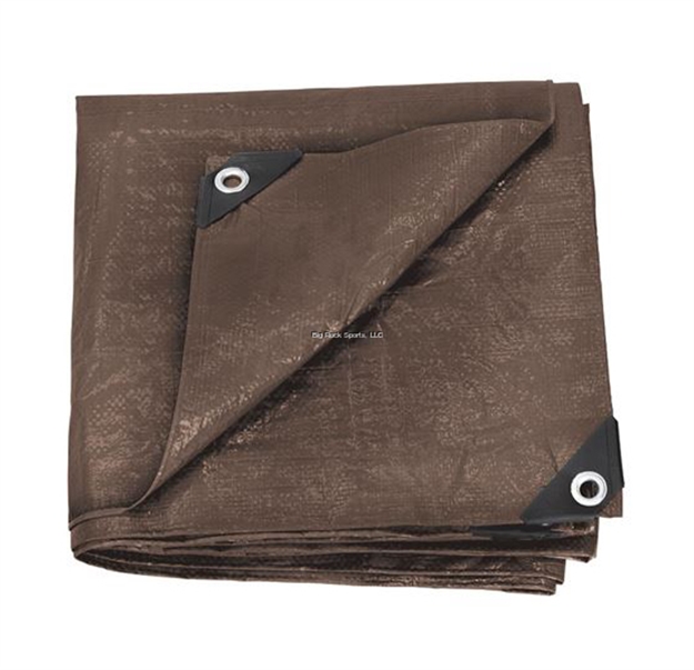Picture of Stansport Rip Stop Tarp - 12 FT X 14 FT - Brown - Standard Duty