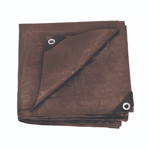 Picture of Stansport Rip Stop Tarp 12 FT X 16 FT Brown Standard Duty