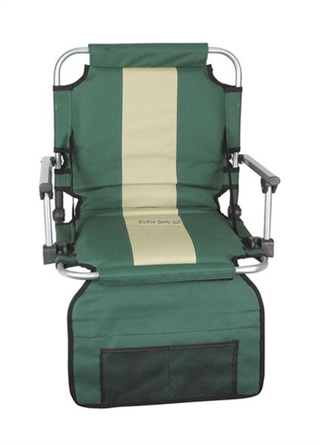 Picture of Stansport Stadium Seat With Arms - Green /Tan Stripe