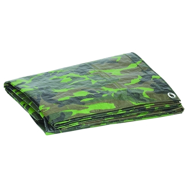 Picture of Stansport Rip Stop Tarp - 6 FT X 8 FT - Woodland Camo