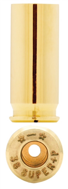 Picture of Starline Brass 38Sup+Peup100 Unprimed Cases  38 Super +P Handgun Brass 100 Per Bag Star38SUP+PE 810742026004