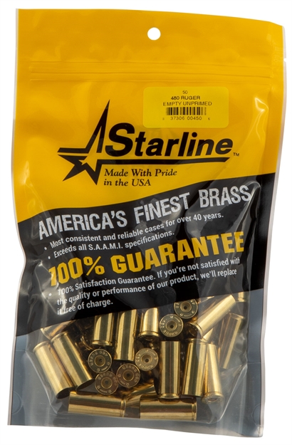 Picture of Starline Brass Star480reup5 Unprimed Cases 480 Ruger 50/Pack
