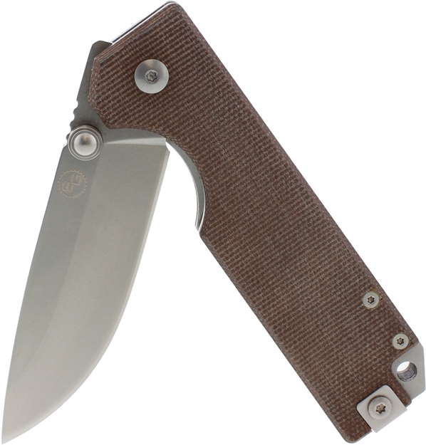 Picture of Statgear Ausus Folder 3.5 IN Blade Brown Micarta Handle