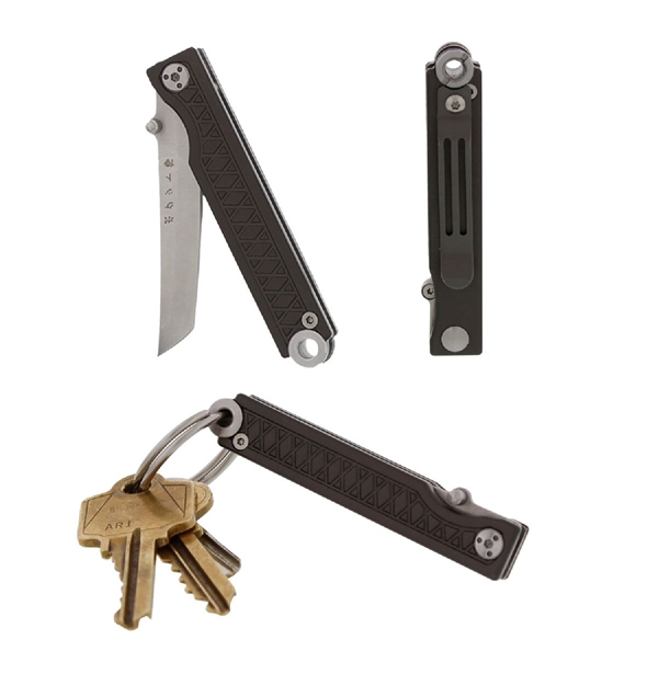 Picture of Statgear Pocket Samurai Folder 2.25 IN Blade Gray Aluminum