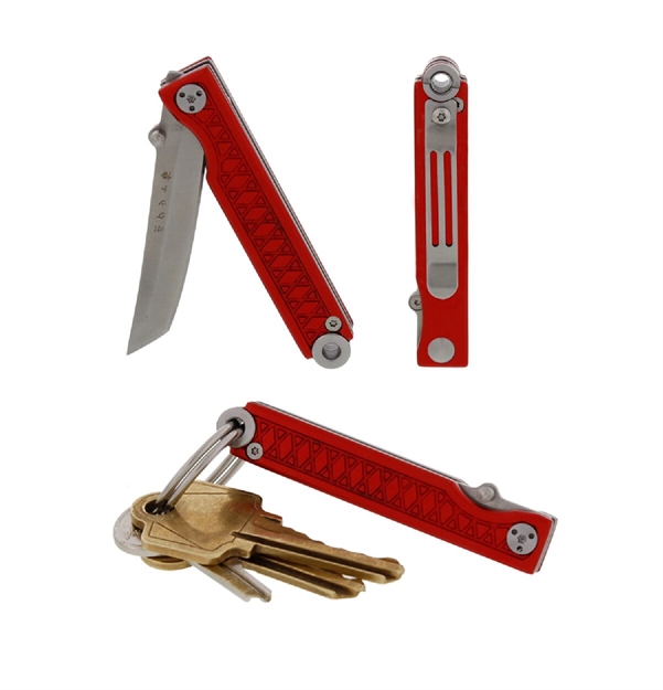 Picture of Statgear Pocket Samurai Folder 2.25 IN Blade Red Aluminum