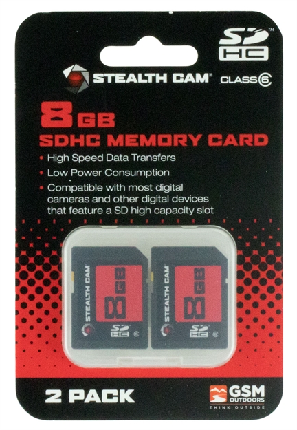 Picture of Stealth Cam Stc2sd8gb SD Memory Card  8Gb 2 Per Pack STC-2SD8GB 888151013830