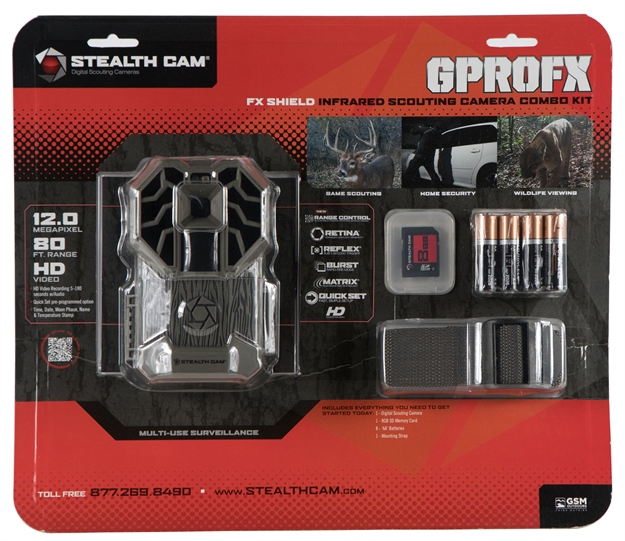 Picture of Stealth Cam Stcg26fxngk G Series  Trail Camera 12 MP Gray With 8 AA Batteries And 8Gb SD Card