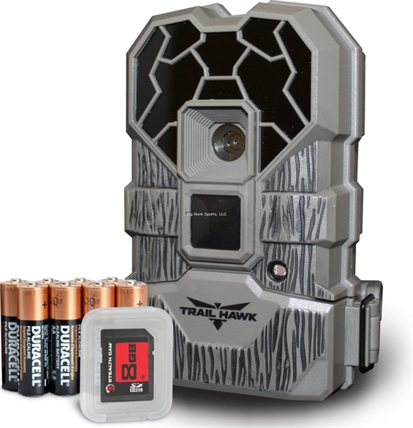 Picture of Stealth Cam Trail Hawk Trail Camera, 20Mp NO Glo Camera, W/Batteries & 8Gb SD Card