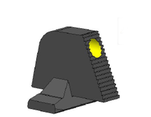 Picture of Steel Front Sight With White Dot Notches For The Rexzero 1 Series