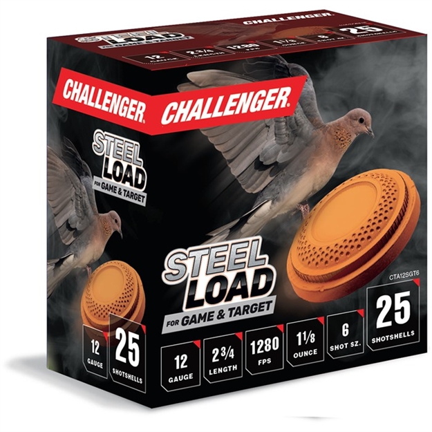 Picture of Steel Game & Target 12 Gauge 2-3/4'' #6 Steel Shot Shotgun Ammo 430106084