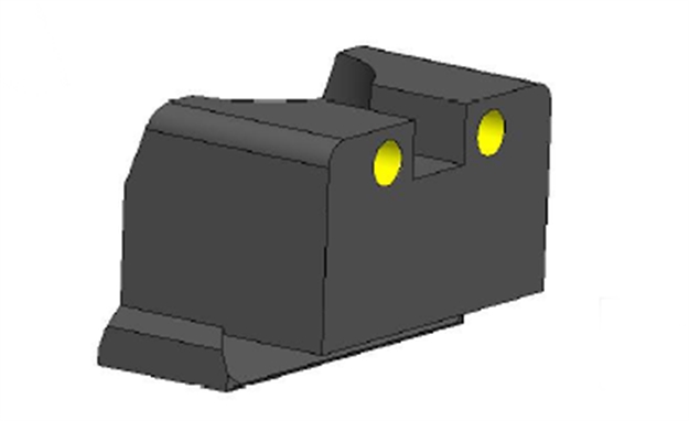 Picture of Steel Rear Sight W/White Dot Center ON Both Notches For The Rexzero1 Series Pistols