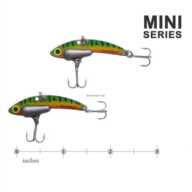 Picture of Steelshad Mini, 2-Pack, 1-3/4", 1/4Oz, #12 Hooks, Perch/Firetiger