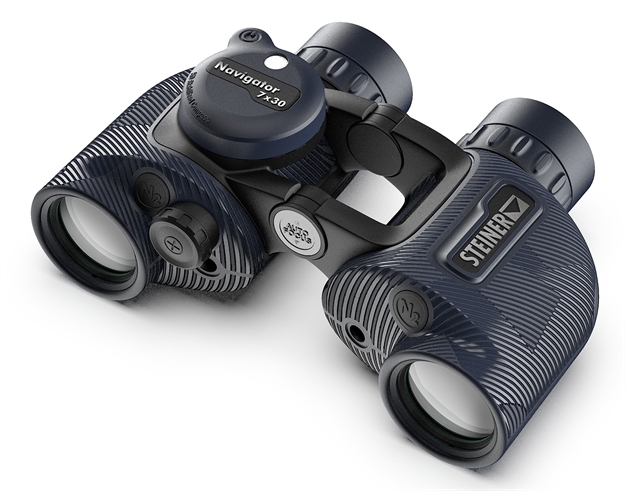 Picture of Steiner 2341 Navigator Open Hinge W/Compass 7X30mm Porro Prism Black Rubber Armor