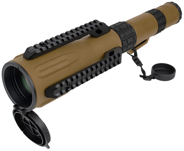 Picture of  Steiner 2918 Ts740  Straight Body 7-40X60mm 1/2 Mil Dot Reticle, Coyote Brown