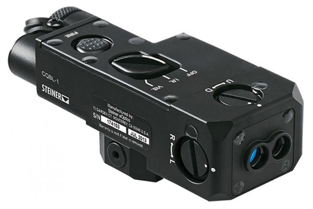 Picture of Steiner 9030 Cqbl-1  Red Laser 0.7Mw/5Mw Carbine, Rifle, Light Machine Guns 850 NM Wavelength Black