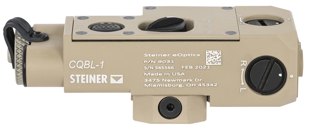 Picture of Steiner 9031 Cqbl-1  Red Laser 0.7Mw/5Mw Carbine, Rifle, Light Machine Guns 850 NM Wavelength Desert Sand