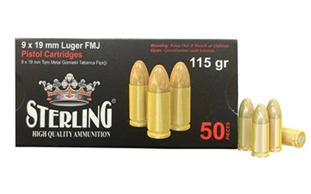 Picture of Sterling 9Mm 115Gr Fmj Brass 50/1500 SRL8698779955748
