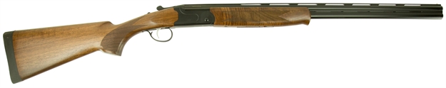 Picture of  Stevens 22167 555  Full Size 28 Gauge Break Open 2.75" 2Rd 26" Black Satin Over/Under Vent Rib Barrel, Satin Black Aluminum Receiver, Fixed Oiled Turkish Walnut Stock, Ambidextrous 011356221674