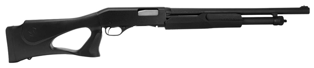 Picture of Savage Arms|Stevens 320 Thumbhole Pump Shotgun, 12 Ga., 3", 18.5" Bbl, Matte Black, Synthetic Stock, Bead Sight, 5+1 Rnd 23246 011356232465