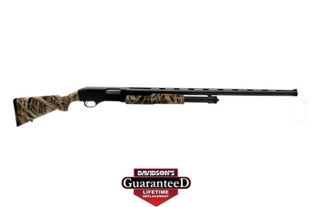 Picture of  Stevens 22562 320 Field 12 Gauge Pump 3" 5+1 28" Matte Black Vent Rib Barrel, Matte Black Aluminum Drilled & Tapped Receiver, Fixed Mossy Oak Shadow Grass Blades Synthetic Stock, Ambidextrous 011356225627