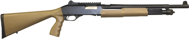 Picture of Stevens 320 Tactical Pump Shotgun 12 GA 18.5" Bbl/Heat Shield, Ghost Ring Sights Fde Synthetic Stock 5+1 19468