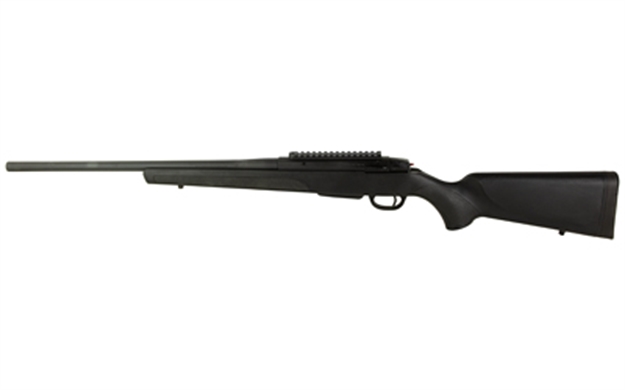 Picture of  Stevens 18824 334  Full Size 243 Win 3+1 20" Button Rifled Carbon Steel Barrel, Matte Black Carbon Steel Receiver W/Integrated Recoil Lug, Matte Black Synthetic Stock, Scope Mount, Right Hand