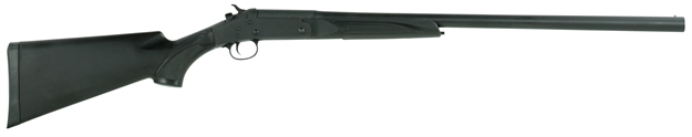 Picture of  Stevens 22557 301  12 Gauge Break Open 3" 1Rd 26" Matte Black Single Shot Barrel, Matte Black Carbon Steel Receiver, Fixed Matte Black Synthetic Stock, Ambidextrous 011356225573