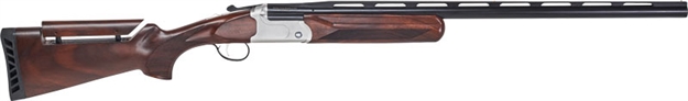 Picture of  Stevens 23222 555 Trap 12 Gauge 3" 1Rd 30" Vent Rib Barrel, Silver Aluminum Receiver,  Turkish Walnut Fixed Adjustable Comb Stock Ambidextrous 011356232229