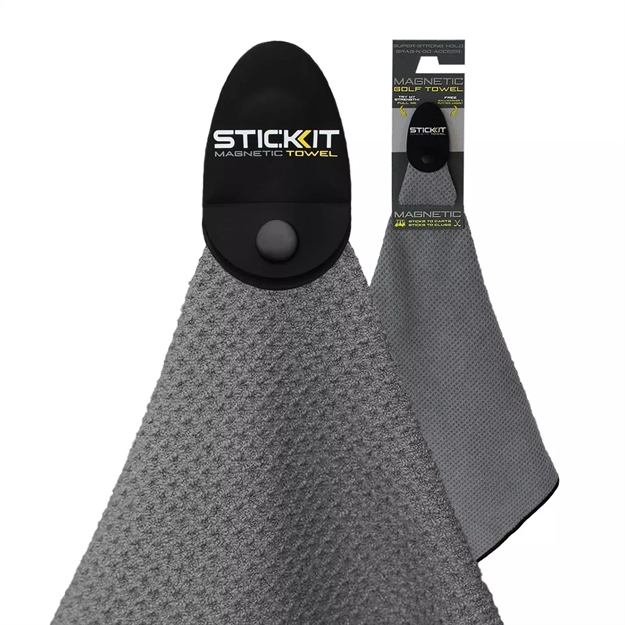 Picture of Stick IT Magnetic Golf Towel - Grey